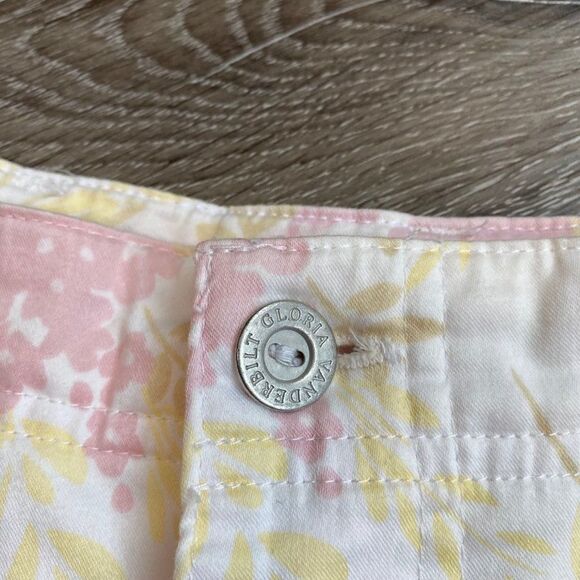 Gloria Vanderbilt Pastel Floral Grandma Core Capris SZ 12 90’s - Picture 5 of 14